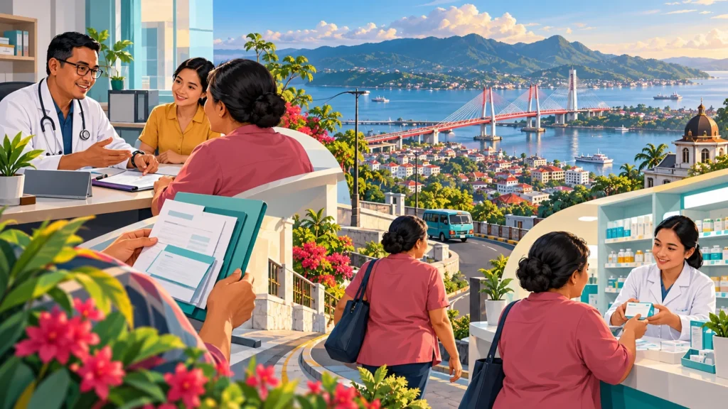 Ilustrasi alur Program Rujuk Balik dari konsultasi hingga apotek di Ambon